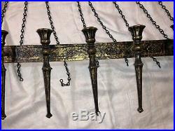 Sexton Gothic Medieval Wall Hanging Candle Holder Chandelier Halloween Large1965