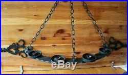 Sexton Gothic Medieval Wall Hanging Candle Holder mount Chandelier Vintage 43