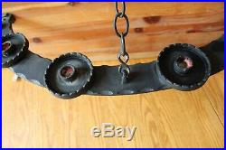 Sexton Gothic Medieval Wall Hanging Candle Holder mount Chandelier Vintage 43