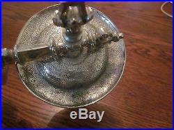 Silver-plated, wall-mounted Victorian swivel Candle Holder, great condition