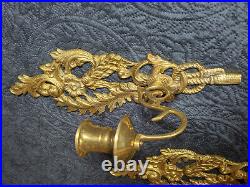 Solid brass wall candle sconces 13 tall/5 wide