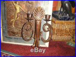 Superb Victorian Art Deco Style Wall Sconce Candle Holder-#2-Metal Candle Holder