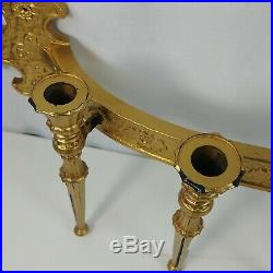 Syroco 4018 Plastic Goldtone Wall Sconce Mid Century Candelabra 5 Candle Holder