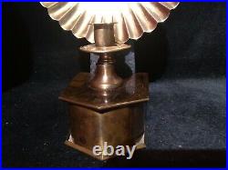 Tell City Colonial Candle Holder Reflector Wall Sconces Brass & Iron 15.5H
