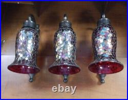 The Bombay Company Mosaic Glass Metal Candle Wall Sconce 12 Set Of 3