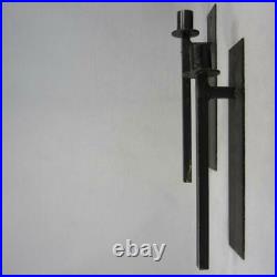 Van Keppel Green Wrought Iron Wall Sconce Candle Holders
