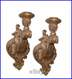 Victorian Candle Holder Wall Sconce 2-Piece Set Made in USA in 40 Colors