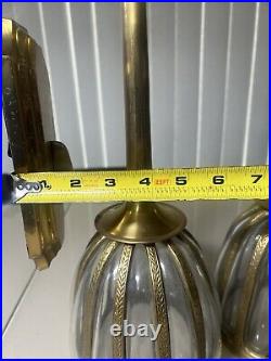 Vintage Bombay Company Brass Wall Sconce Set Of 2 Candle Holder Read Free Ship