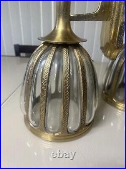 Vintage Bombay Company Brass Wall Sconce Set Of 2 Candle Holder Read Free Ship