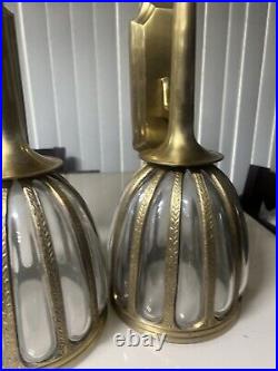 Vintage Bombay Company Brass Wall Sconce Set Of 2 Candle Holder Read Free Ship