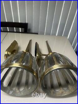 Vintage Bombay Company Brass Wall Sconce Set Of 2 Candle Holder Read Free Ship