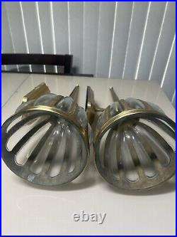 Vintage Bombay Company Brass Wall Sconce Set Of 2 Candle Holder Read Free Ship