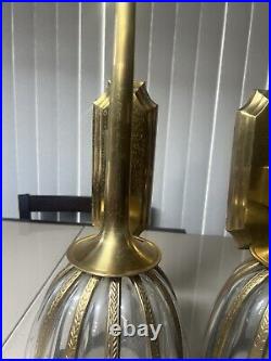 Vintage Bombay Company Brass Wall Sconce Set Of 2 Candle Holder Read Free Ship