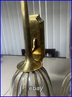 Vintage Bombay Company Brass Wall Sconce Set Of 2 Candle Holder Read Free Ship