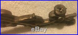 Vintage Brass Piano Wall Sconces Candle Holder Sticks pair 2 ARMS missing 1 cup