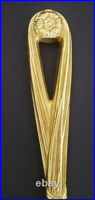 Vintage Decorative Crafts Inc Brass Tassel Candle Wall Sconce Double Arm