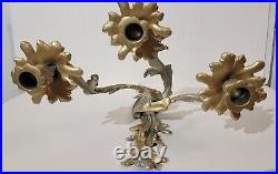 Vintage GLO-MAR ARTWORKS 3 ARM CANDLE WALL SCONCES LOUIS XV ROCOCO STYLE U. S. A