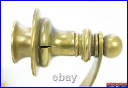 Vintage Hart Associates Handcrafted Brass Fan Wall Candle Stick Holder Sconce
