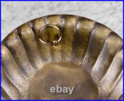 Vintage Hollywood Regency Brass Scallop Shell Wall Candle Sconces A Pair
