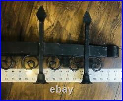Vintage Iron Wall Sconces/candle Holders/medieval Gothic Brutalist Candelabra