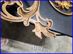 Vintage Pair Of 1978 Syroco Home Interiors #4048 Ornate Gold 5 Arm Wall Sconce