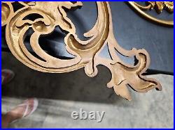 Vintage Pair Of 1978 Syroco Home Interiors #4048 Ornate Gold 5 Arm Wall Sconce