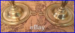 Vintage Pair of Brass Victorian Style Wall Sconce Candlesticks Candle Holders