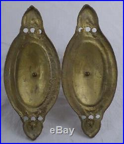 Vintage Solid Brass Wall Sconces Candle Holders Pair/Lot of 2