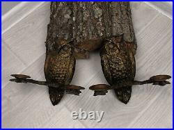Vintage Wall Candle Candlestick Holders 2 Decorative Metalware USSR OWL