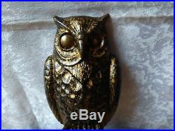 Vintage wall Candle Candlestick Holders 2 Decorative Metalware USSR Soviet OWL
