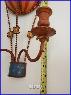 Vintage wall scones candle stick hot air balloons