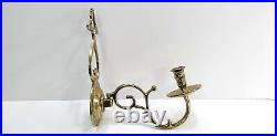 Virginia Metalcrafters Colonial Williamsburg CW 16-3 Brass Candleholder sconces