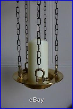 Wall Candle Holder Brass Ship's Boat Style Nautical Marine Antique Loft Home Art