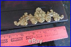 Wall Sconce Brass double candle crystal holder Womans face Antique Wooden plaque