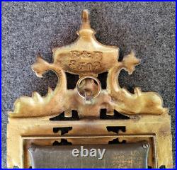 Wall Sconce Candle Holder B & H 3502 Ornate Gilt Dolphin Mirror Neoclassical