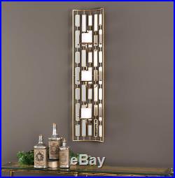 Wall Sconce Vintage 3-Candle Pillar Holder Home Light Decor Curved Design New