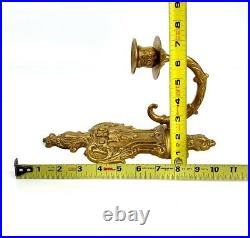 Wall Sconce Vintage Pair Brass Wall Decor Beautiful French Style