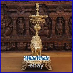 Whitewhale Brass Elephant Peacock Diya Table Decor Diyas & Bells Home Decor