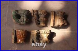 Wooden salvage antique candle holder tea light candle wall decor